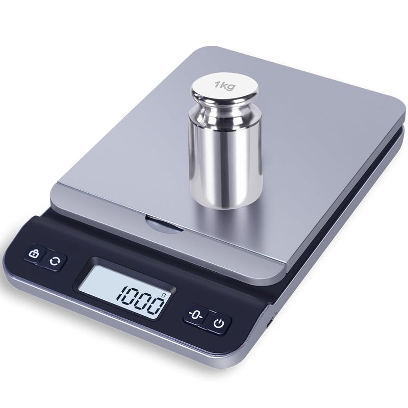 QP 1000g Calibration Weights, OIML Class M1 High Precision Gram Weights, Stainless Steel Scale Calibration Weight for Digital Scale, Balance Scale, Chrome Finish Scale Weights with Storage Case - Image 5